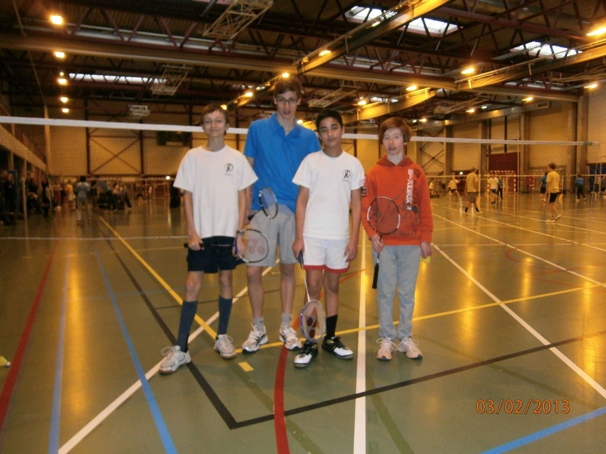 l'équipe du matin (scolaires et minimes) Pascal, Benoit, William, Julien {JPEG}