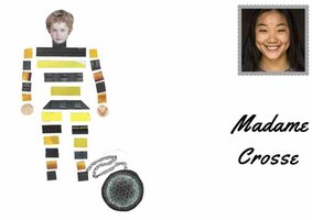 Des pensées, en collage ... Par Emeline