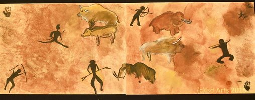 Travail sur la préhistoire : Fresques murales